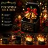 Interactive Xmas Magic Box 3D Printed Christmas Pop-Up with Spring Action, Elements/Angel/Star Snowman Holiday Party Favors Ornaments,