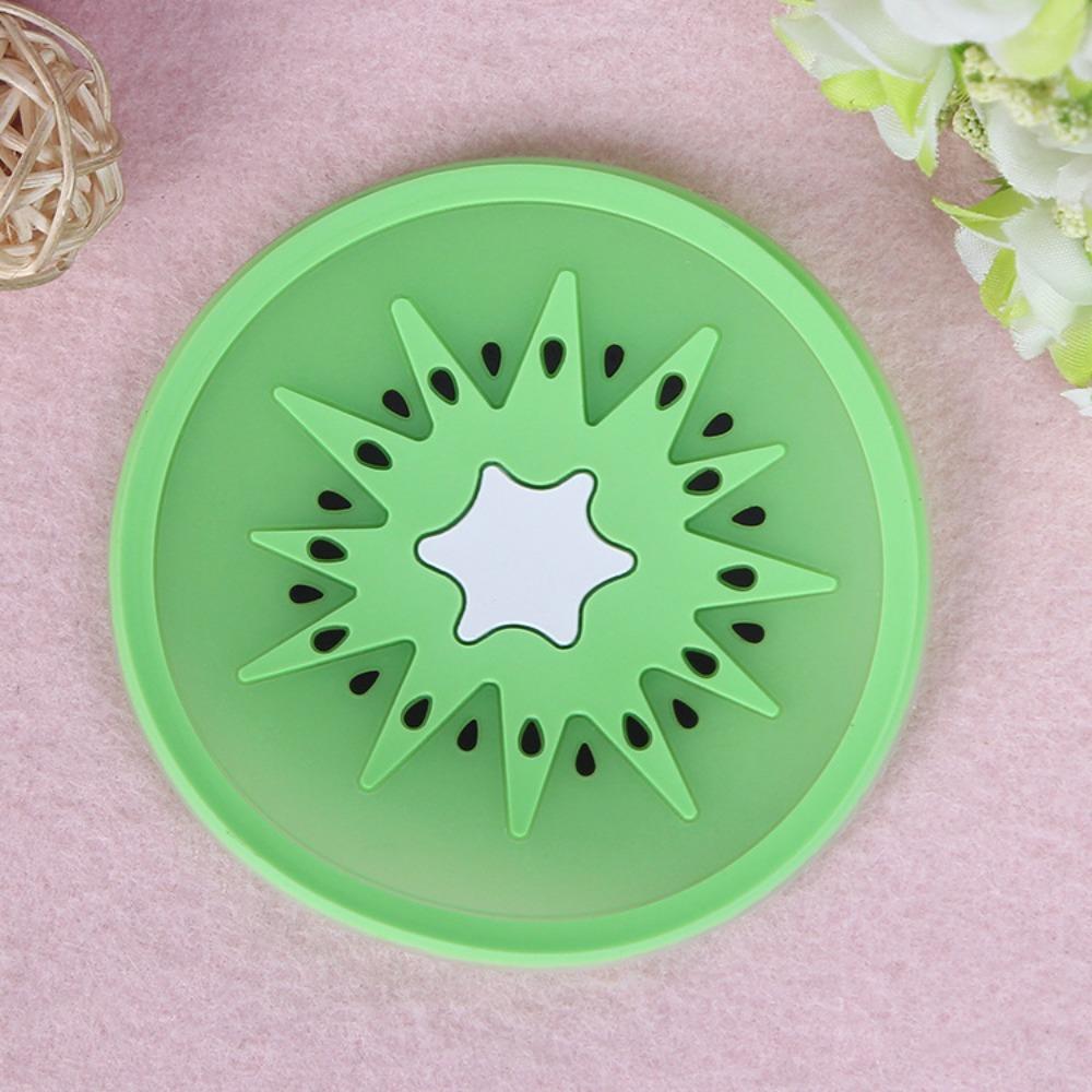 Non -slip Cup Mat Silicone Cup Insulation Pad Fruit Shape Cup Coaster Dining Table
