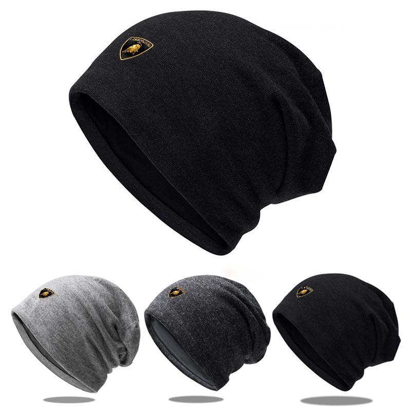 Verstellbare Auto-Logo Hochwertige Plüsch-Mützen Wintermütze Für Lamborghini Urus Huracan Aventador Premium Autozubehör