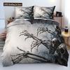 Set Copripiumino Teschio Urlo Horror 3D Misura Queen Set Biancheria da Letto Teschio di Zucchero Singolo Twin Full King Copripiumino Decorazione Camera da Letto