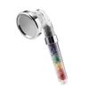 New Crystal Colorful Stone 3-Mode Pressure-Boosting Water-Saving Handheld Shower Head with Filter&Water Purification for Shower