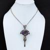 Charoite Pendant Copper Wire Wrapped Pendant Handmade Amazing Pendant Gemstone Jewelry For Gift Antique Copper Jewelry Wire Wrapping Pendant