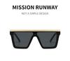 European American Oversized Unisex Frame Sunglasses - Stylish Model 30020