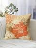pc Minimalist Botanical Pillow Cover Polyester D DoubleSided Print Soft Watercolor Tulip  Leaf Design Neutral Scandinavia