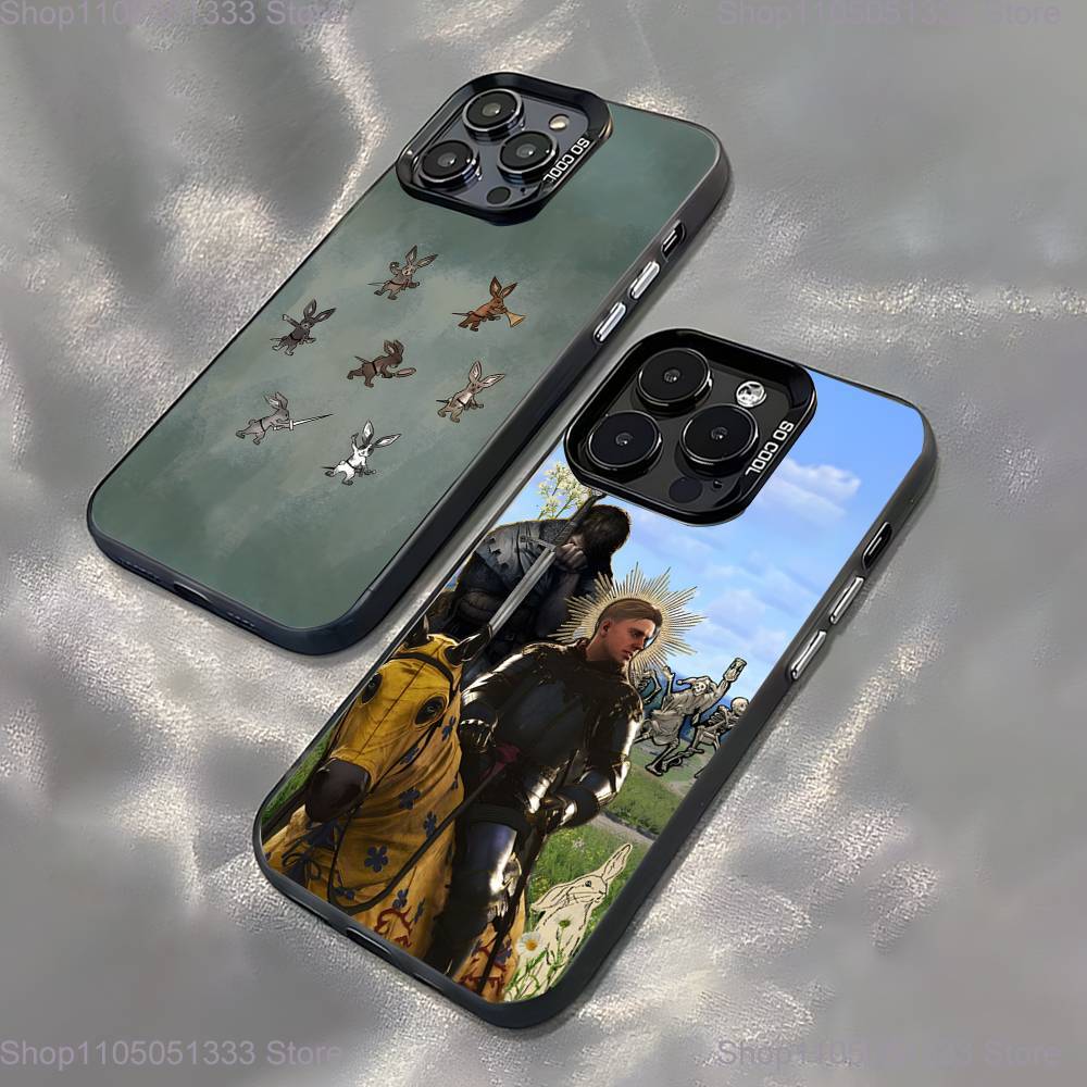 KCD Kingdom Come Deliverance Phone Case For iPhone 16,15,14,13,12,11,Pro,XS,Max,Plus,Mini,SE Black Candy Matte Shockproof Cover