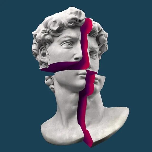 Modern Apollo Marble Sculpture Canvas Painting David Popolo Posters and Prints Wall Prints Canvas Pictures Home Room Decoration