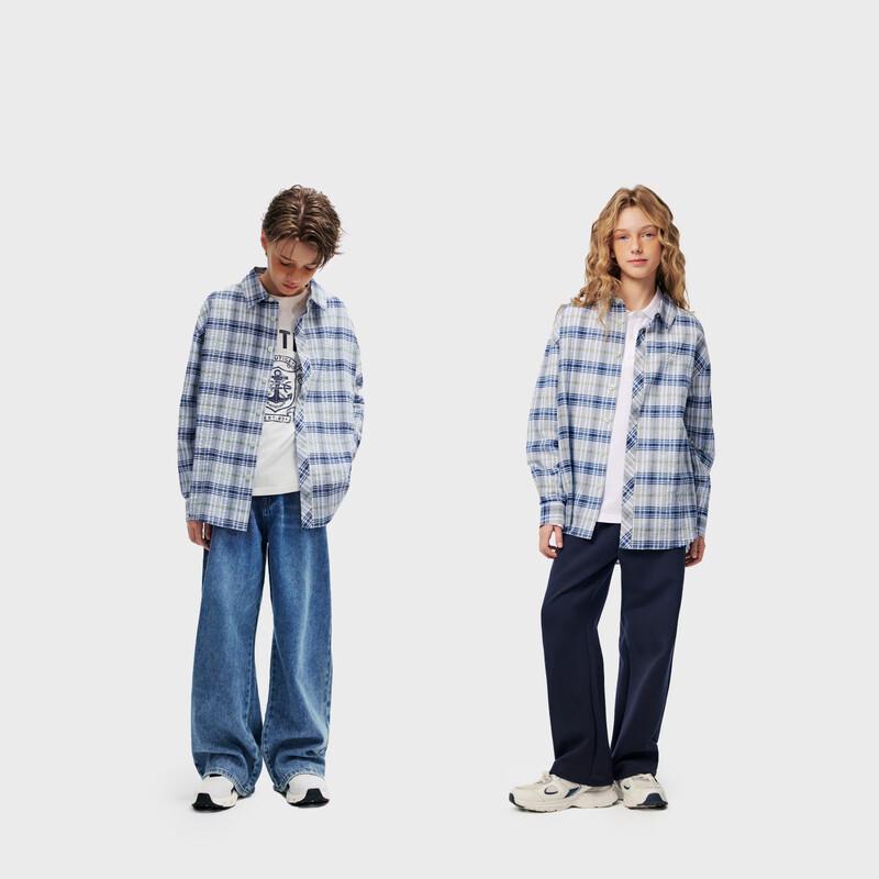 NAUTICA Kids' Plaid Long-Sleeve Shirt