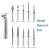 10 st Tandläkar Diamantborr Borr Tandvård Borrar Höghastighet Handstycke Skaftdiameter 1,6 mm Tandläkarverktyg Tandvårdsmaterial Br-31