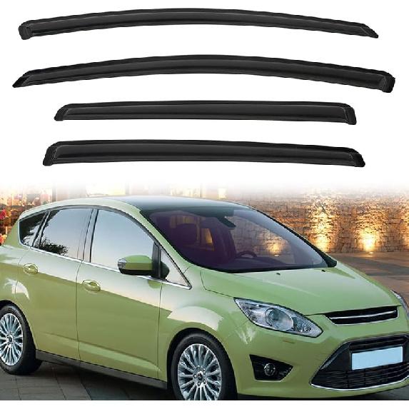 In-Channel Rain Guards Compatible With 2001-2005 Sport Trac 1997-2001 Mercury Mountaineer 1991-2001 Explorer Side Window Visor Wind Deflector Vent