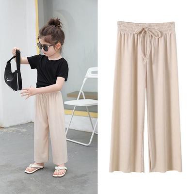 2026 Sommer-Mückenschutz-EisSeiden-Weitbein-Cropped-Hose für ältere Kinder