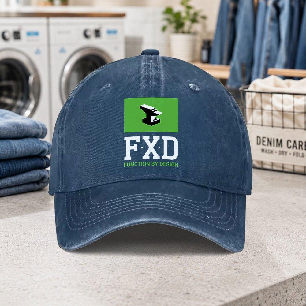 FXD Washed Baseball Cap Adjustable Lightweight Duckbill Hat for Parties Gatherings Fashion Outdoor