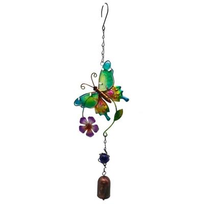 Creactive Iron Art Butterfly Wind Chimes Hanging Windbells Window Yard Garden Decor 1pcs
