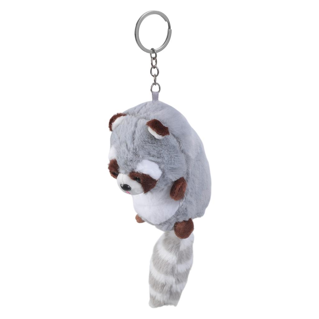 Plush Raccoon Keychain Hanging Ornament Lovely Pendants Keys Holder Backpack Handbag Charm Fashion Jewelry for Women