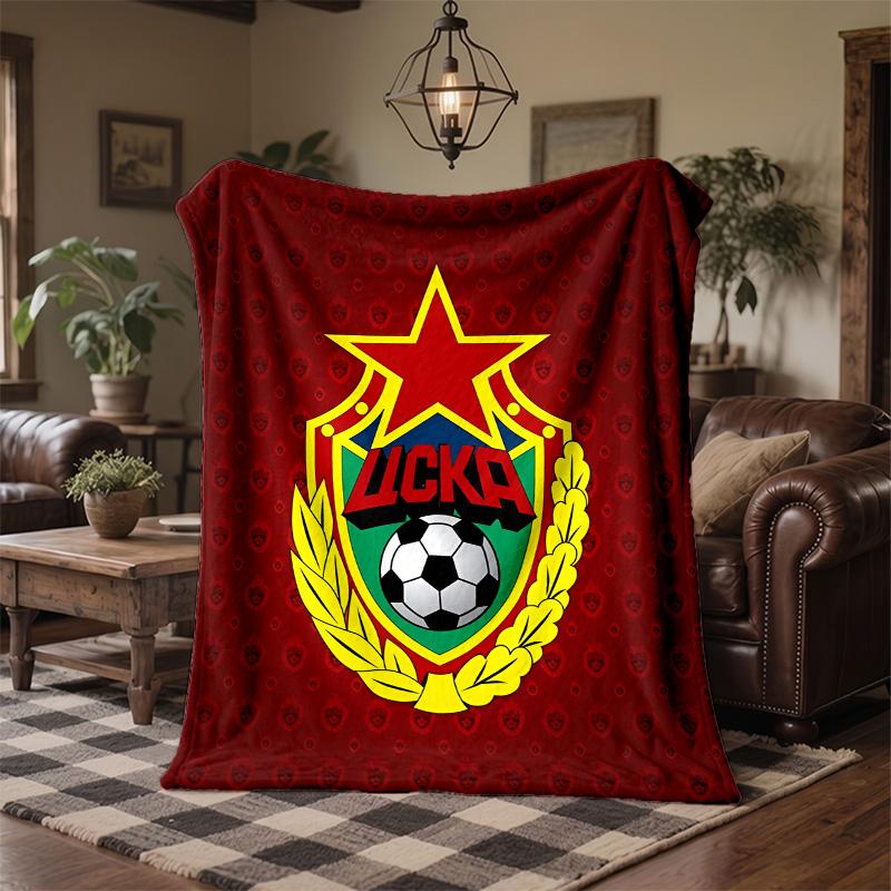 CSKA Moscow Print Flannel Blanket Soft Warm Sofa Bed Throw Blanket For Home Office Bedroom