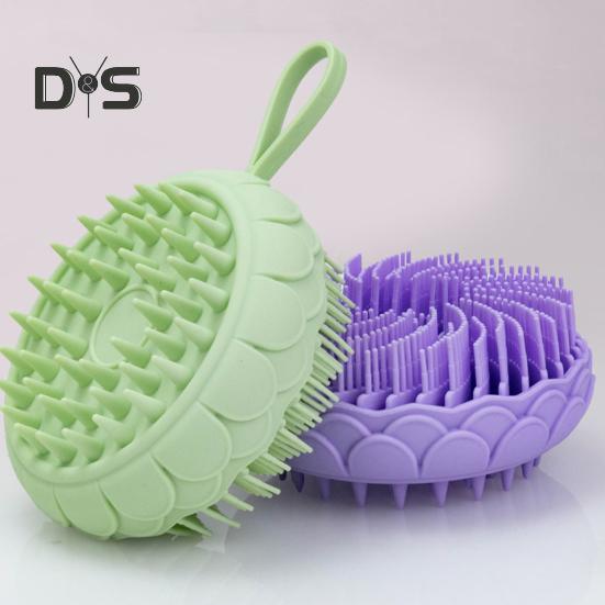 Silikon-Badebürste, doppelseitig, weiche Borsten, tiefenreinigende Duschbürste, multifunktionales Duschwerkzeug
