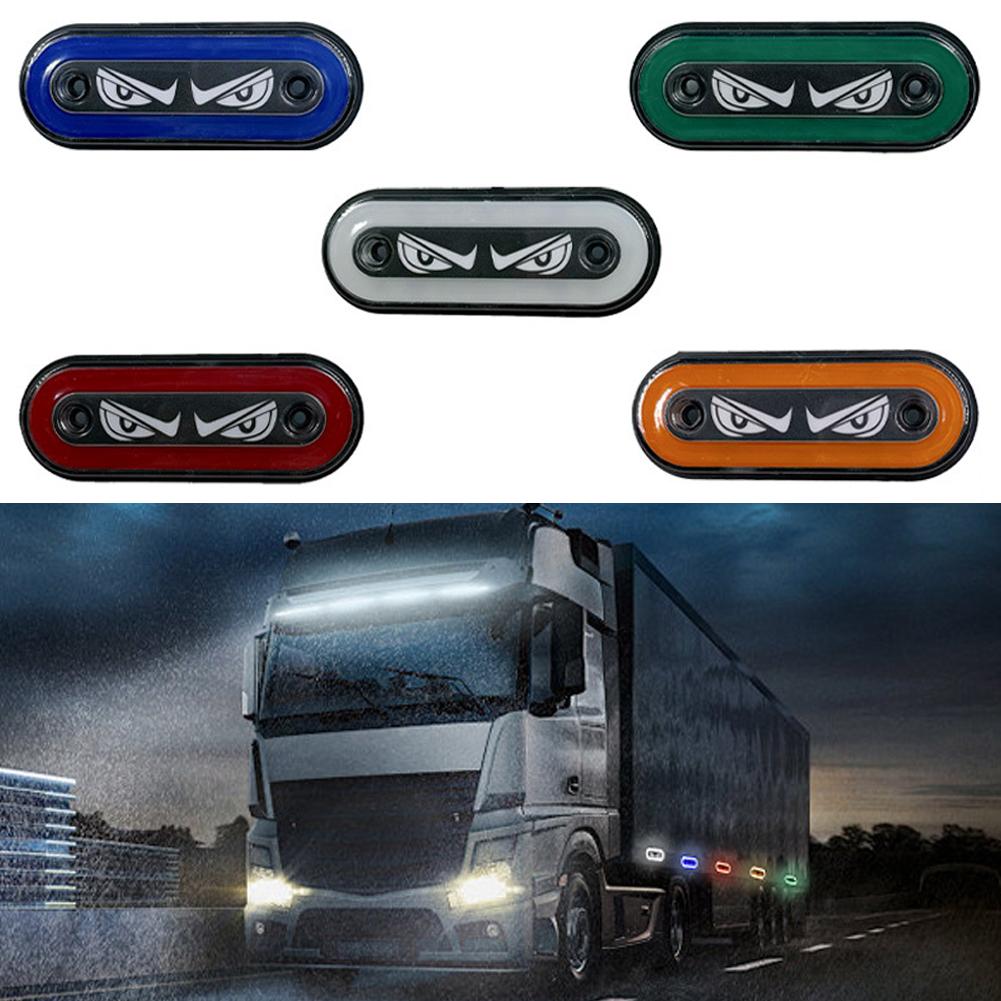 Devil's Eyes Light Trailer Tractor Lorry Warning Parking Lamp 12V 24V Car LED Side Marker Light Truck Clearance Lamp Tail