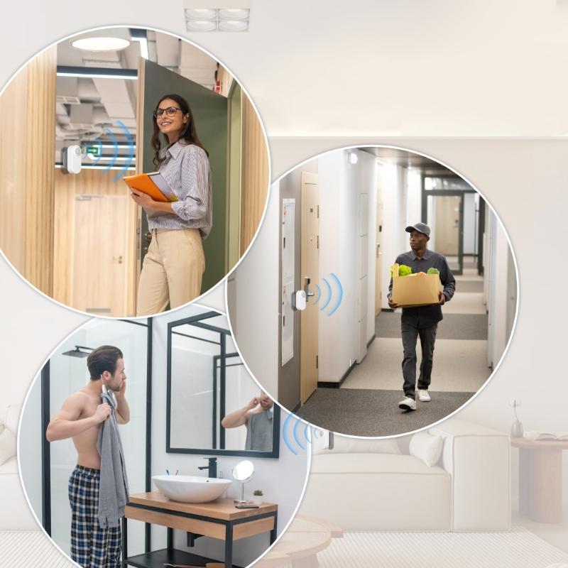 Intelligents Human Presences Sensors Battery Power Portable Accessory for Enhances Home and Office Supplies Security
