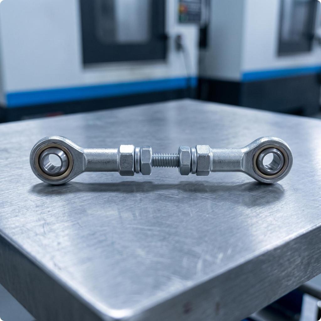 Linkage Rod with Spherical Ends Adjustable End Pivoting Heim Joint for Makers,
