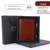 Premium Business Leather Notebook Gift Set with Custom Logo, A5/B5 Sizes, Thick Conference Notepad