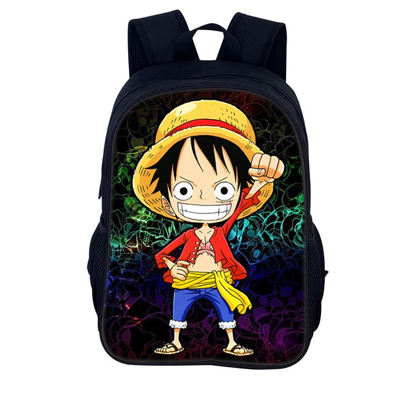 One Piece Monkey D. Luffy School Backpack for Child Light Weight Child Knapsack Fashion Rucksack Best Gift