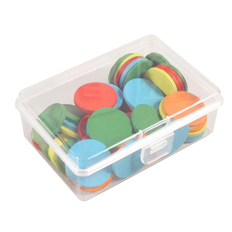 50Pcs Round Plastic Math Counters Colored Counting Chip Kids Early Math Learning Toy Kindergarten Preschool Math Learning