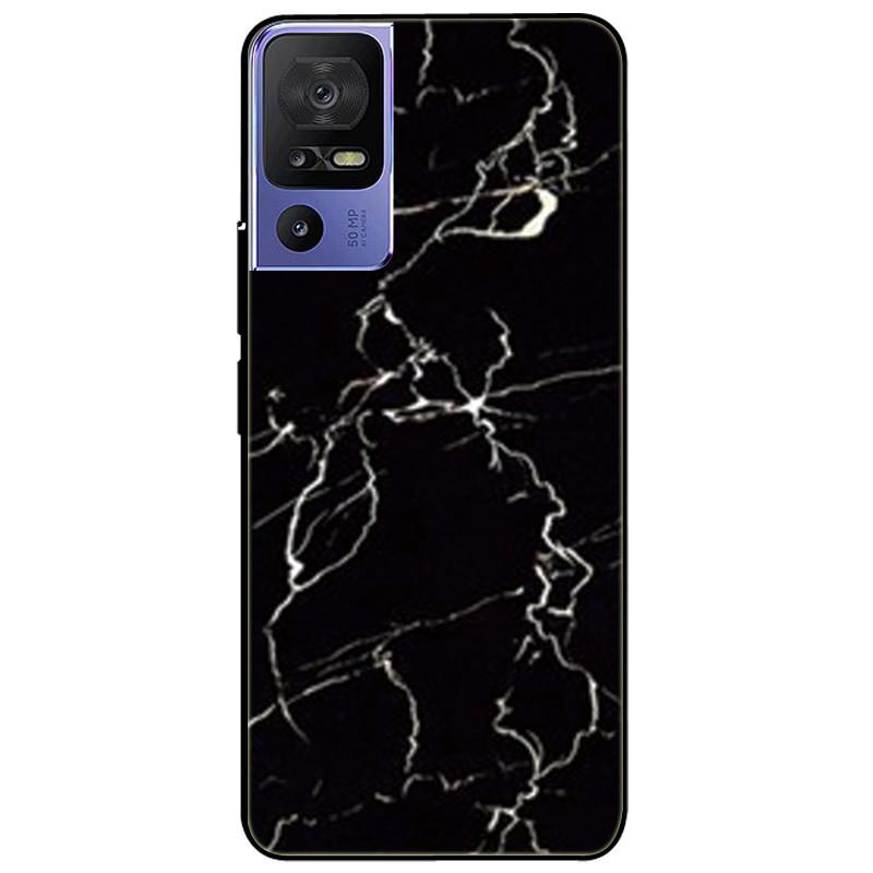 For TCL 40 SE Case 2023 Soft Silicone Protective Black Tiger Lion Funda Coque for TCL 40SE Covers TPU Bumper for TCL40se Paras