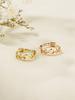 Minimalpiercing 14K 18K Point Heart Ring Earrings