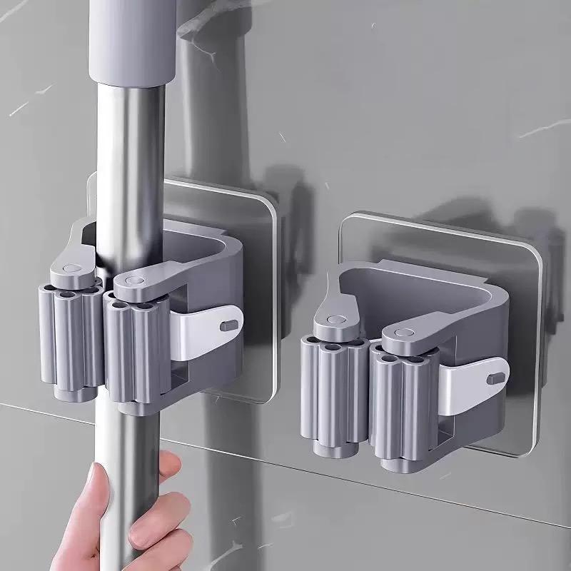 

Multi specification Hooks Adhesive Wall Hanging Mop Rack Broom Hanger Hook Kitchen Bathroom Organization Home Accessories