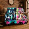funny Splatoon 3 Cartoon Game Flannel Blanket Soft Warm Throw Blanket for Bedroom Living Room Bed Travel Camping Picnic Gift