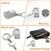 Exquisite Kitten Keychain Foldable Nail Clipper Stainless Steel Rotary Toenail Fingernail Manicure Trimmer Mini Nail Clippers