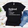 Retired TShirt Retired Not My Problem Anymore T Shirt Funny RetireUnisext Party Gift Women Graphic Tees Short Sleeve Tshirts Tops