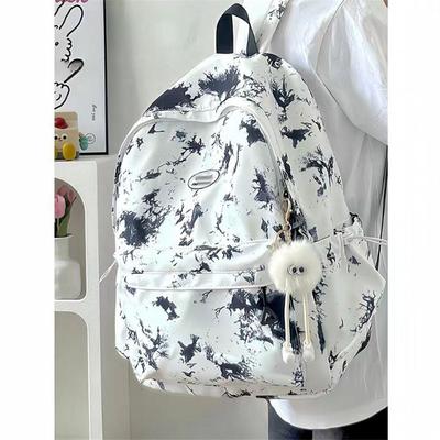 Tie-dye Niche Ins Style Schoolbag Simple and High School Students Backpack