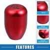 A ABSOPRO Car Gear Shift Knob Stick Shifter Handle Car Shift Knob 6 Speed Universal Red