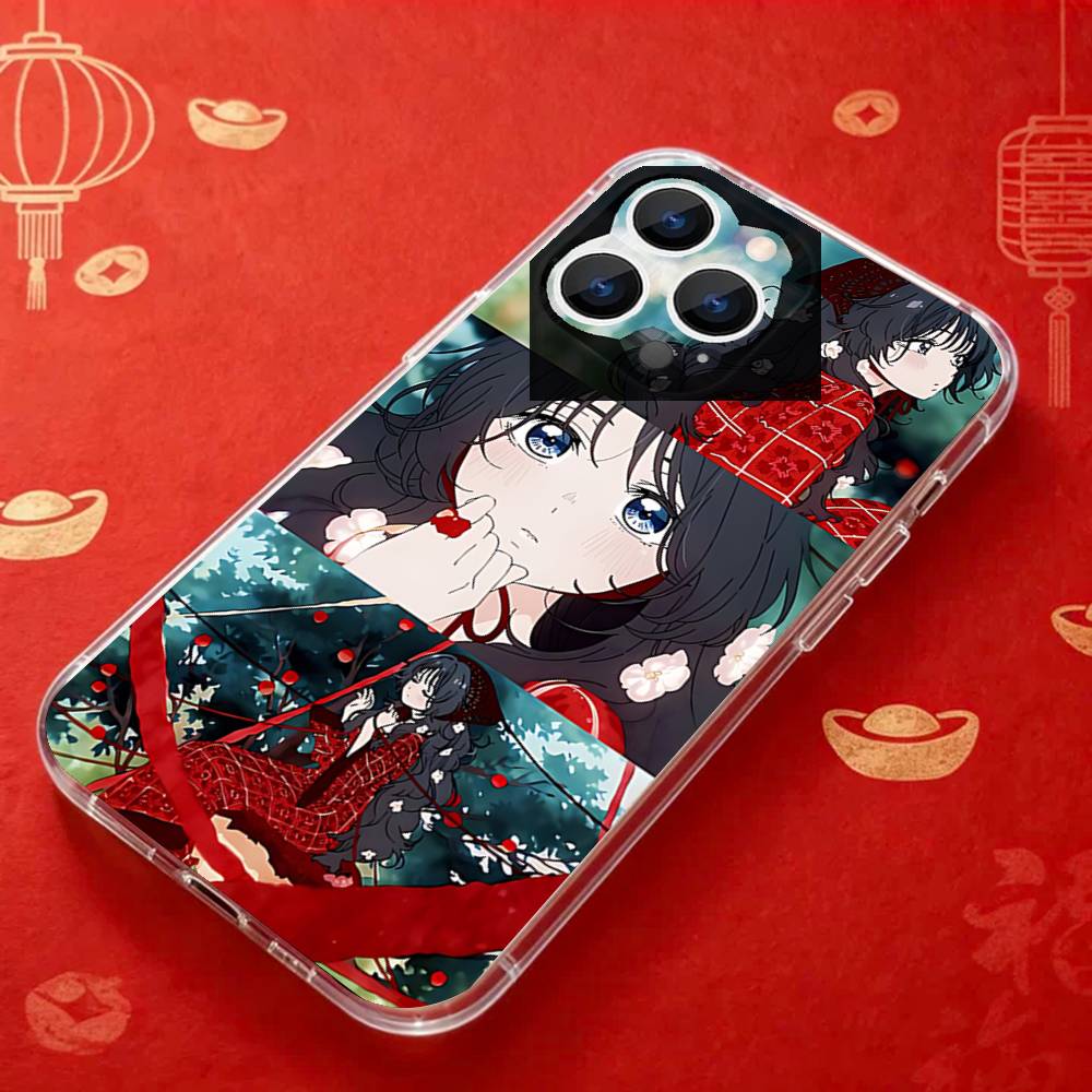 ANIME Kaoruko W-Waguri  Clear Phone case suitable for iPhone 11 12 13 14 15 16 17 Pro Max Plus X XS XR SE E Mini Protective Case