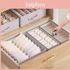 Japanese Style Underwear Drawer Organizer With Foldable Compartments For Bedroom Storage