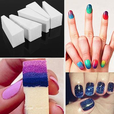 3 Stück Nagelschleifblockfeilen Nail Art Nagellack Schwammstangen Pediküre Farbverlaufspinsel