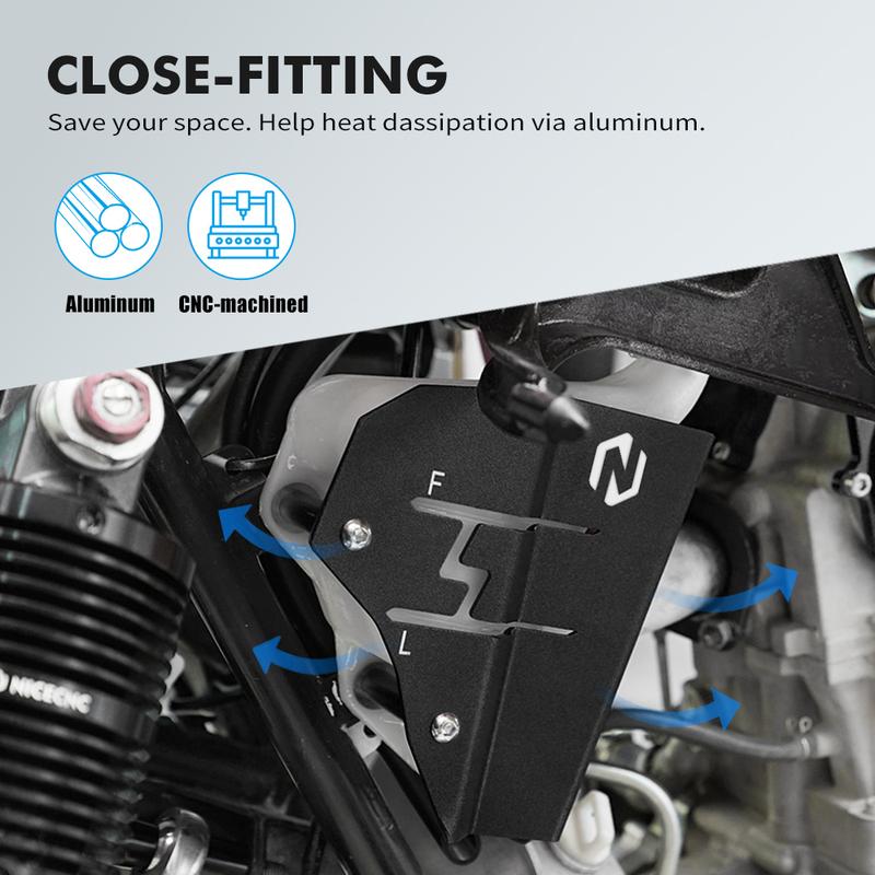 NICECNC ATV Engine Expansion Tank Guard Cover Protector For Yamaha Raptor 700 2006-2023 700R 2012 2016-2022 2019 2018 2017 2016