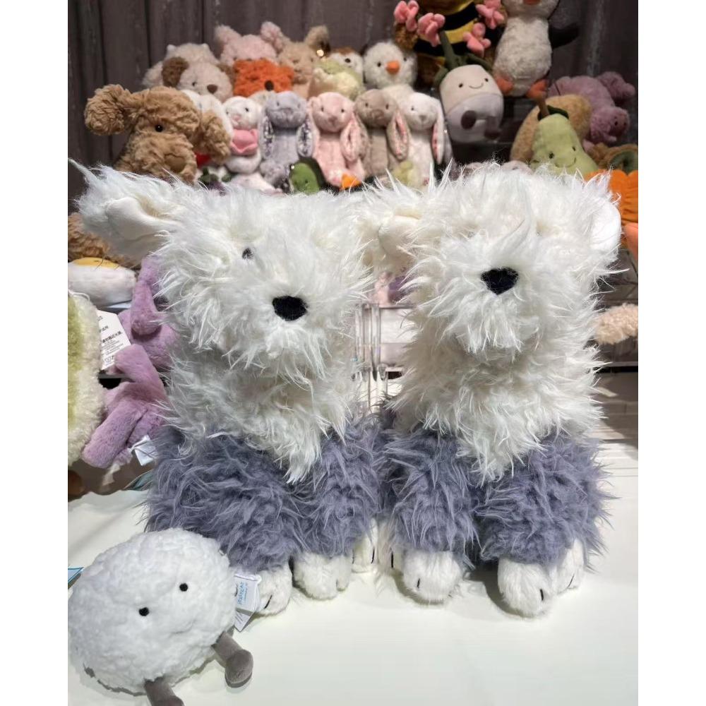 Britse Ewart Schaapshond Pluche Speelgoed Pop Schattige Gekrabbelde Puppy Pop Vrouwelijk Cadeau