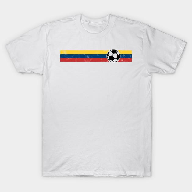 

Men Black Print T-shirt Soccer Cup Colombia Flag Col Championship Black No-Cut Transfer Paper Print Cotton Tshirt 2XL