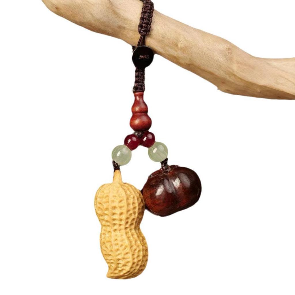 Top Mother's Day & Children's Day Wooden Keychain Gift: 'Good Things Happen' Souvenir
