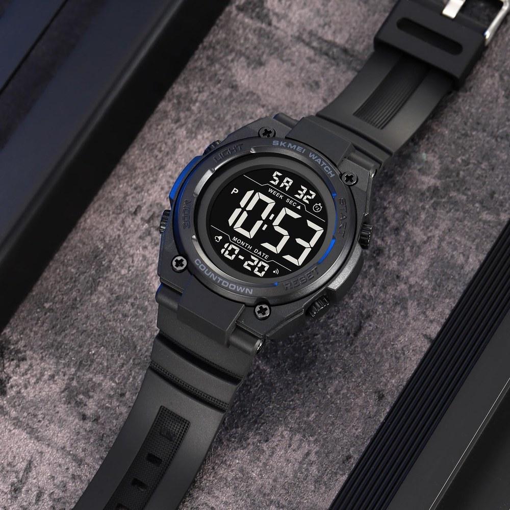 Datirzyx Digital Sports Watch Men Waterproof Large Display Soccer Referee Running Multi-function