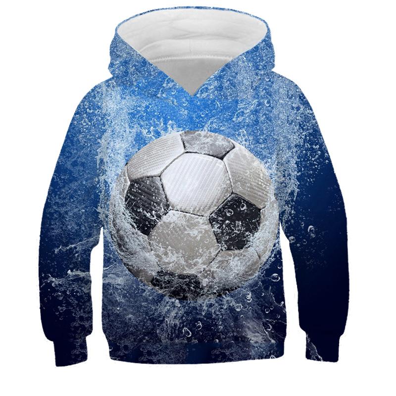 Hoodies 3d Print Football Nets Sweatshirts Boys Girls Unisex Hooded Fashion Sweatshirts Kids Long Sleeves Clothes Coat