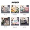Black and white stripes classic temperament silk small square scarf women's autumn and winter decoration advanced sense 111 mulberry silk scarf