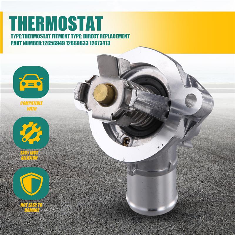 A51K-12656949 12669633 Motorkylning Termostataggregat För Buick För Cruze Equinox Malibu För GMC 12673413