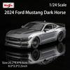 Maisto 1:24 2024 Ford Mustang Dark Horse Alloy Car Model Crafts Decoration Collection Toy Tools Gift Models