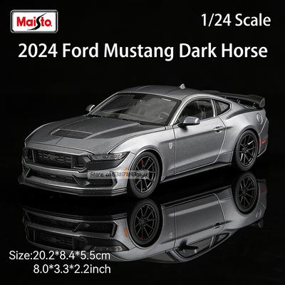 KFJV3 Maisto 1:24 2024 Ford Mustang Dark Horse Alloy Car Model Crafts Decoration Collection Toy Tools Gift Models
