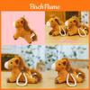 Plush Pony Figurine With Pearl Chain For Kids And Home Decor