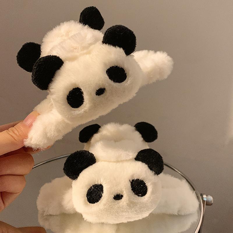 Cartoon Fashion Cute Plush Panda Hair Clip Cartoon Large Hairgrips Hair Claw Clips Hairpins Hair Accessories
