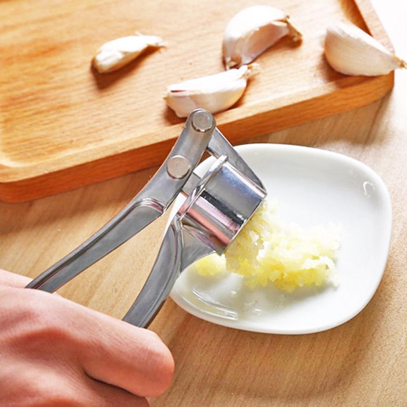 Steel Garlic Press Crusher Kitchen Cooking Vegetables Ginger Squeezer Masher Handheld Ginger Mincer Tools Imitating Stainless