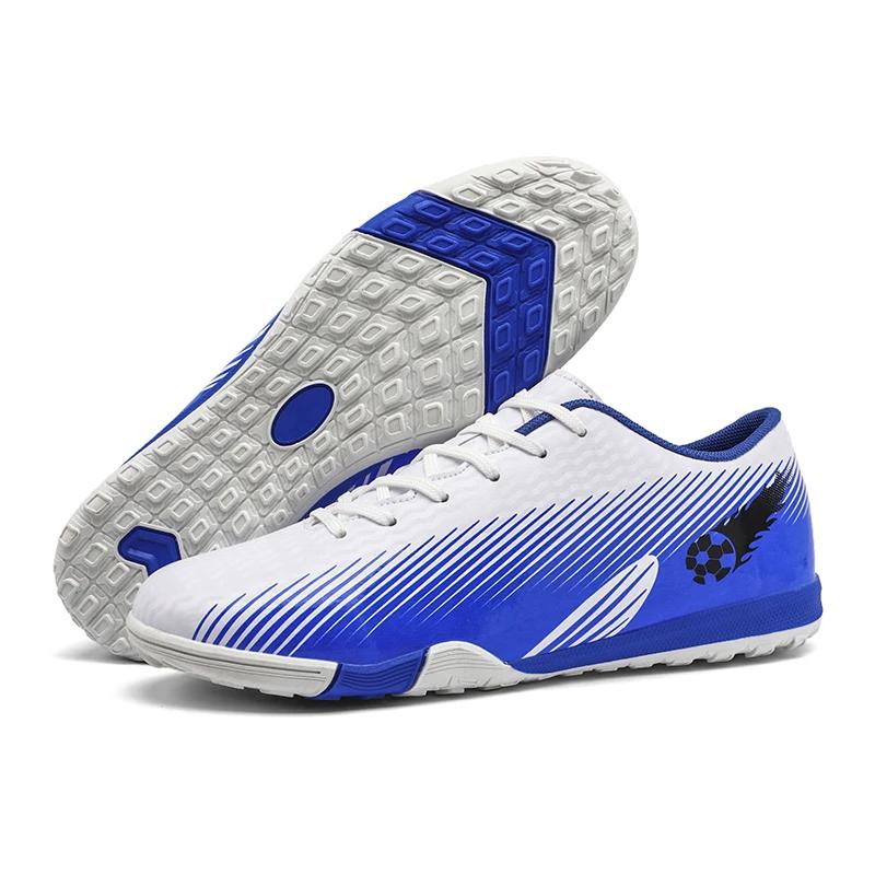 Hot Selling Unisex Sneakers Fashion Grass Youth Training Football Boots Men Women Indoor Anti Slip Low Cut Durable Soccer Shoes